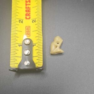 Vintage Carved Soapstone monkey “NO SPEAK” mini Figurine